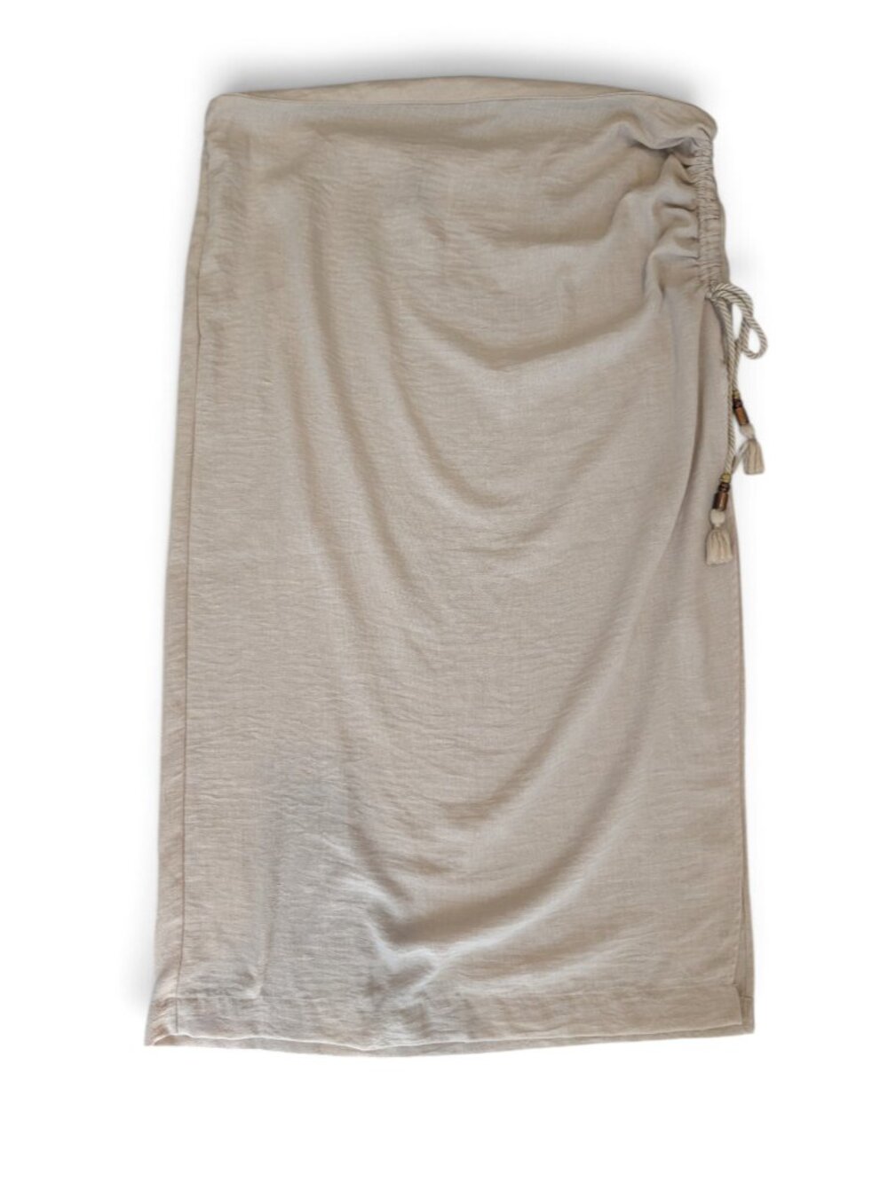H&M Divided Wrap Tie Swim Cover Up Skirt Size 16 Tan NWOT - Picture 2 of 9